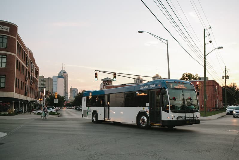 IndyGo bus serving the Indianapolis community